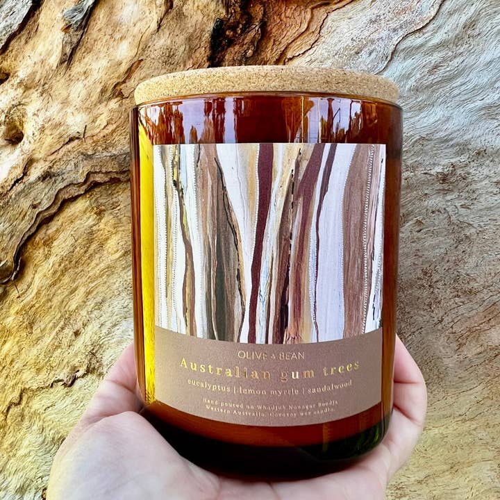 Olive & Bean - Wholesale Jar/filled candle - Australian gum trees
