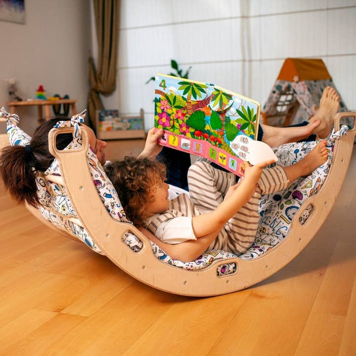 kidodido - Vente Jouet en bois – enfant - Arc d'escalade en bois de grande taille