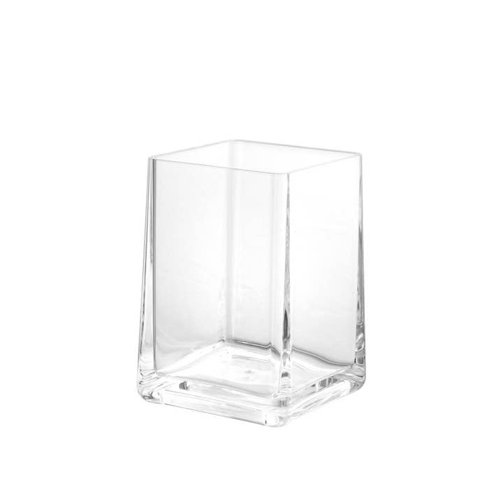 H&H - Wholesale Drinking Glass/Cup - Transparent Acrylic Square-Shaped Bathroom Glass