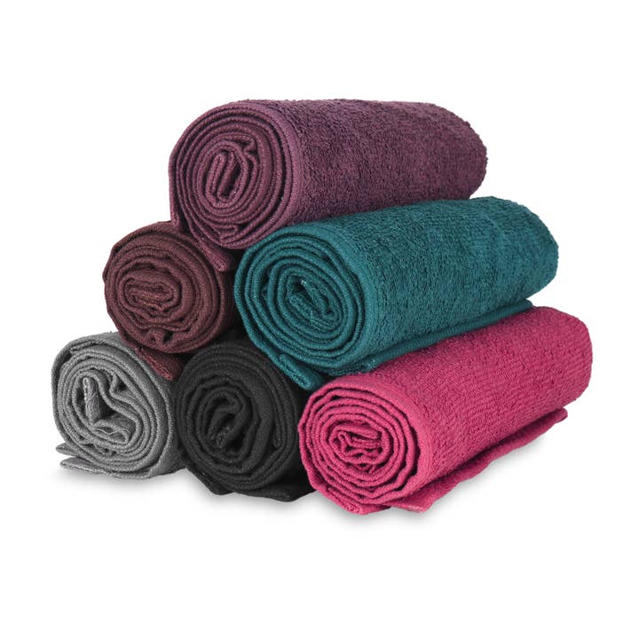 Arkwright Home - Wholesale Towel Set - 12 Pack of Cotton Salon Towels