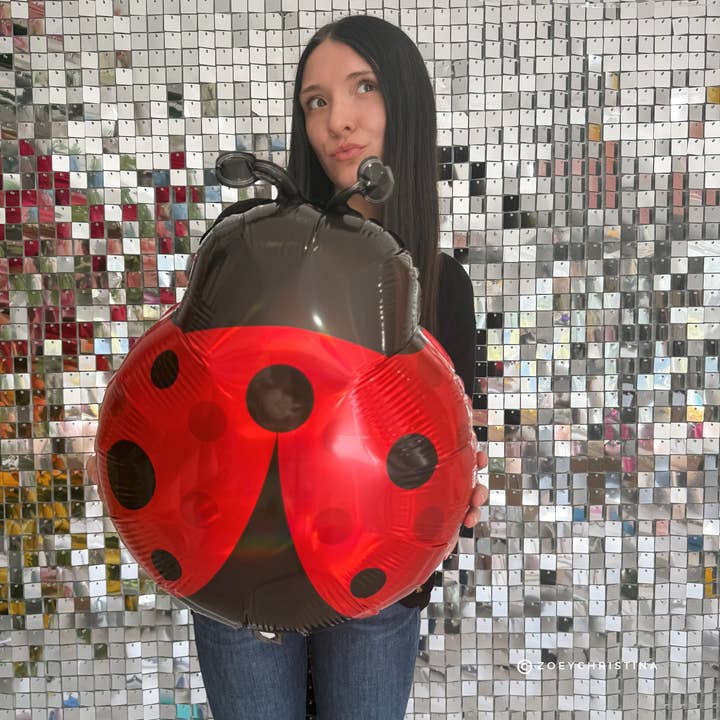 Ladybug Foil Balloon – Garden, Bug & Spring-Themed Party for wholesale by Zoey Christina