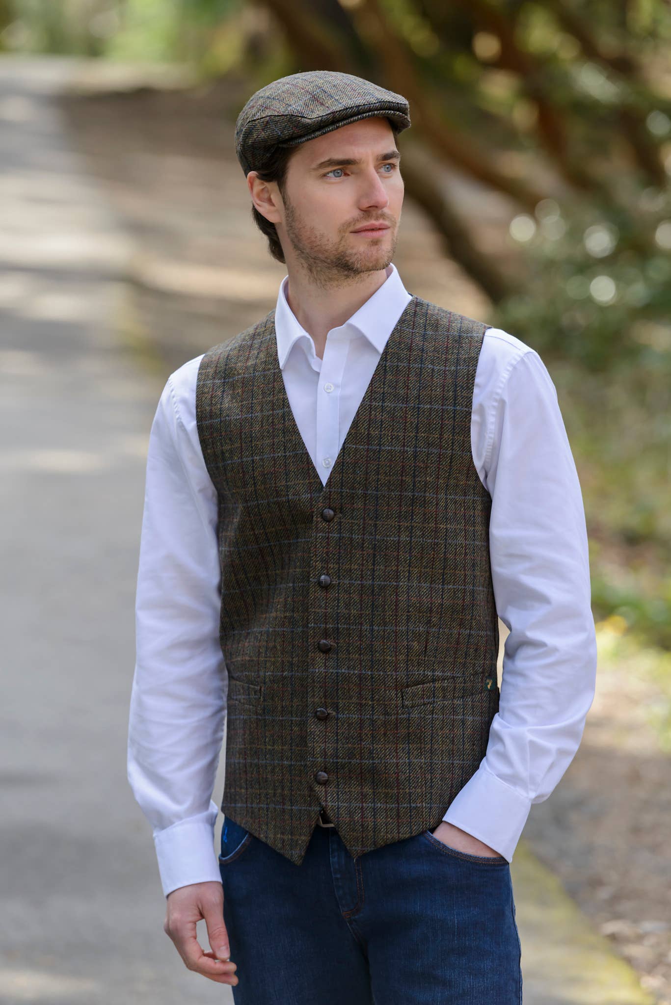 Women's Washable Tweed Vest