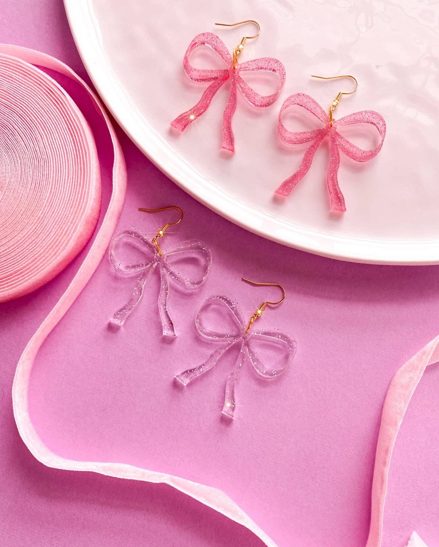 No Guts No Glory Jewelry + Co - Wholesale Dangle Earrings - Coquette Bows2