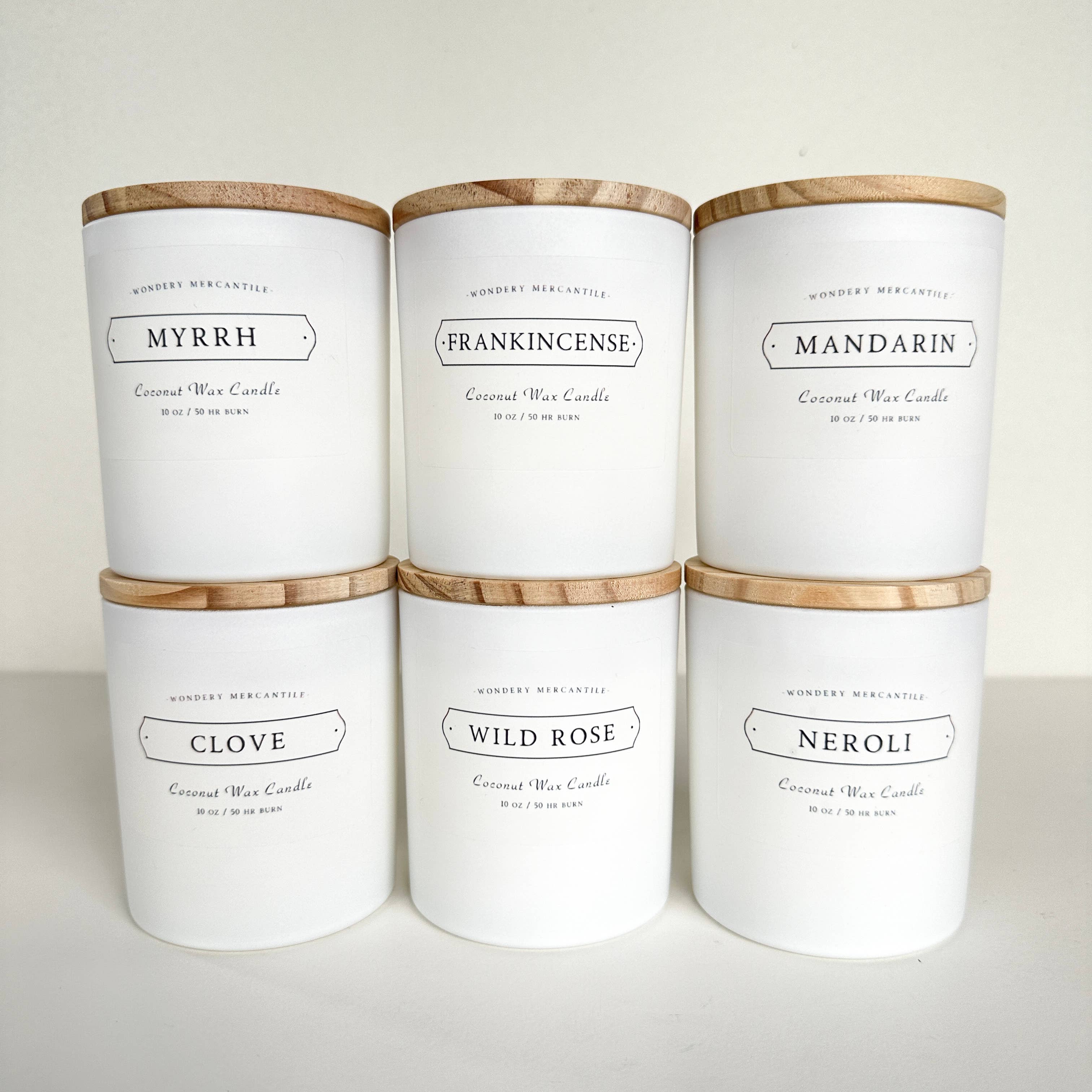 Wondery Mercantile – Großhandel Kerze im Glas / gefüllte Kerze – Weihrauch-Aromatherapie-Kokosnusswachskerze | Clean Burning7