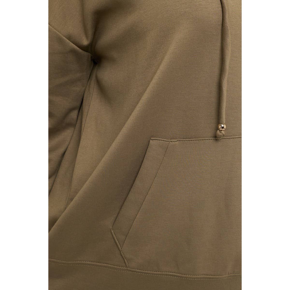 OLIVA FELPA CON CAPPUCCIO E TASCA A MARSUPIO MODAL PLUS in vendita all'ingrosso su Faire3