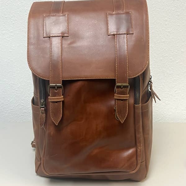 Genuine Leather Travel & Business Backpack for wholesale by Cowhide Texas Store Inc