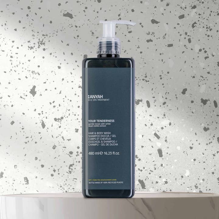Anyah Gentle Hair & Body Wash med låst pumpe (480 ml) - 18-pak for engroshandel hos GFL Cosmetics