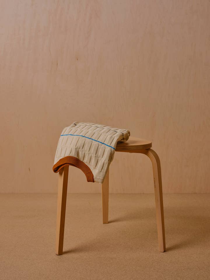 The Endery - Wholesale Knit Sweater - Women's - Wiggle Stripe Knit Grid Tee - Brugmansia8