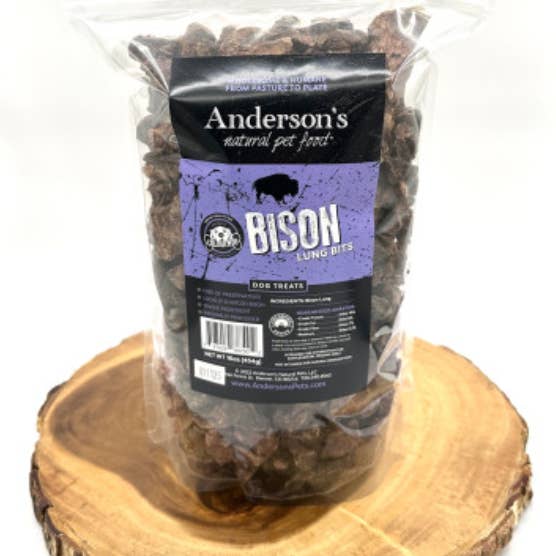 Anderson's Natural Pet - Wholesale Pet Treats - Dog - Bison Lung Bits (Multiple Sizes) 2