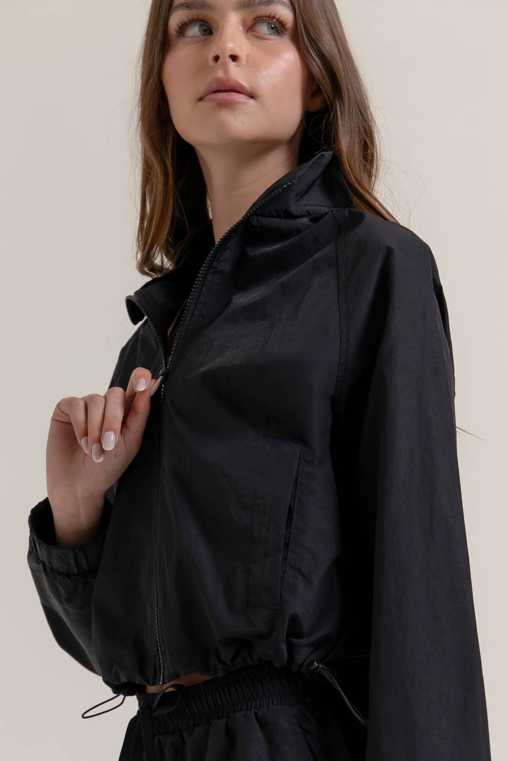 Active Basic | Active USA - Vente Veste de sport – femme - Anorak de sport à manches longues et coupe courte5