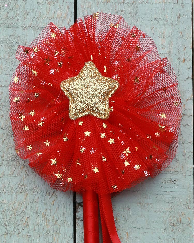Sparkle Sisters by Couture Clips – Varinha mágica - Crianças por atacado – Varinha de tule Gold Star9