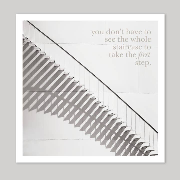 The First Step Greeting Card for wholesale by Icon