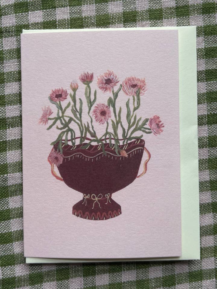 Calendula Strawberry Blonde mini carte pour la vente par Harriet Watson