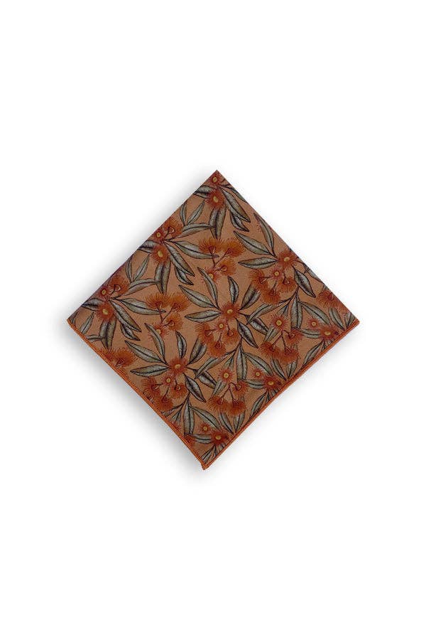 Peggy and Finn - Wholesale Pocket square – Men’s - Pocket Square - Flowering Gum Terracotta