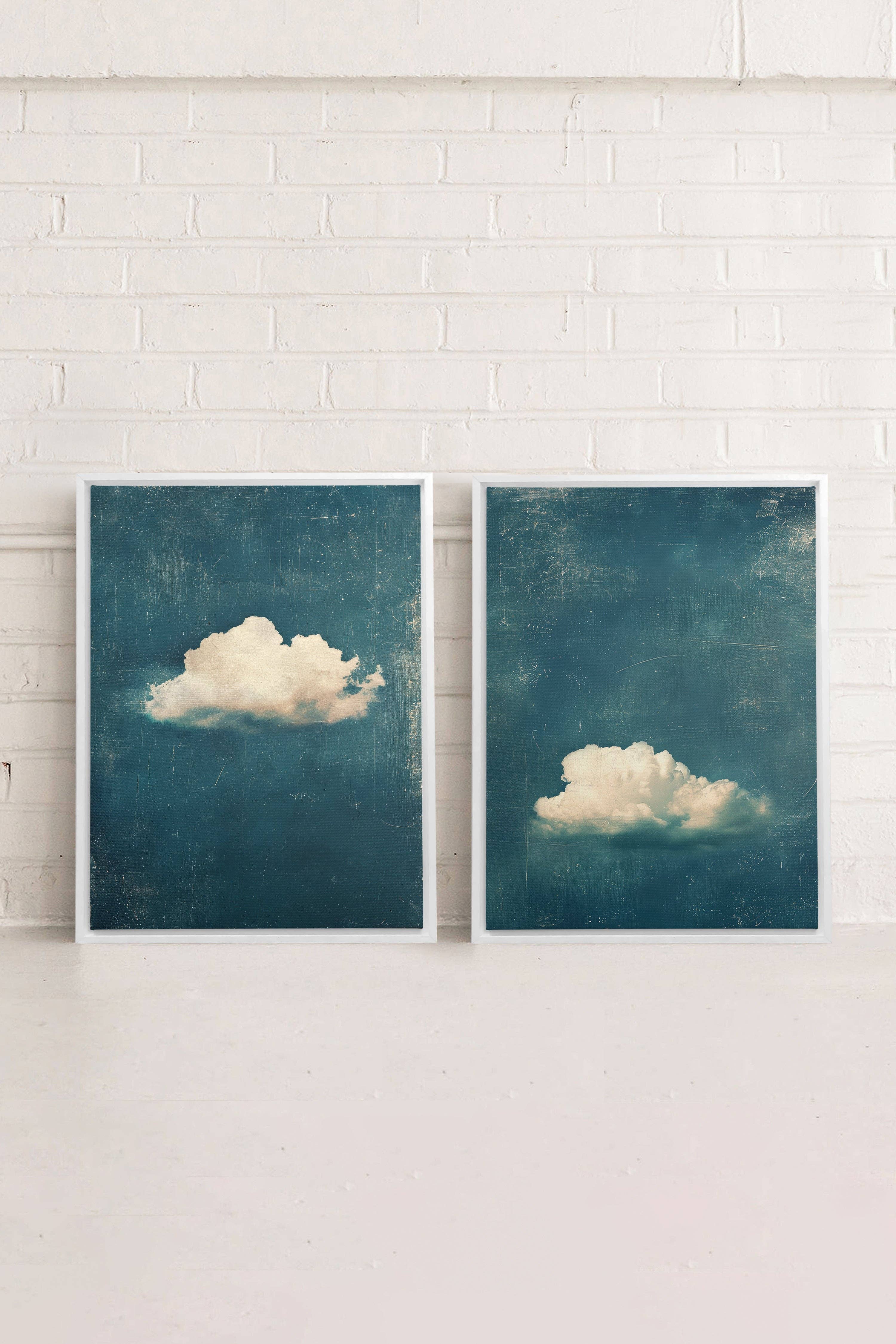 Oleka Canvas - Vente Set d'éléments de galerie photo - TWILIGHT BLUE SET, oeuvre sur toile imprimée4