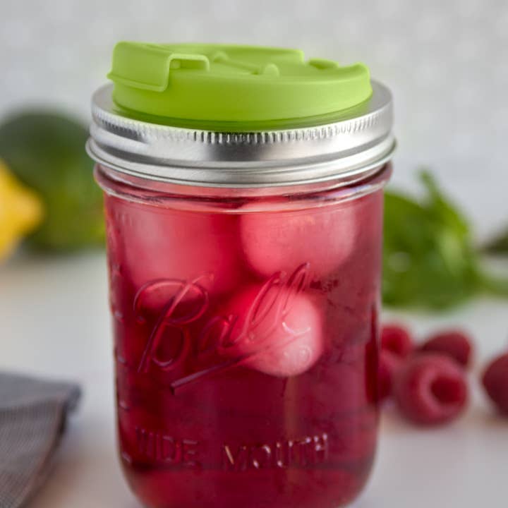 Fox Run Brands – Großhandel Getränkedeckel – Jarware Trinkdeckel für Einmachglas mit breiter Öffnung, Grün1