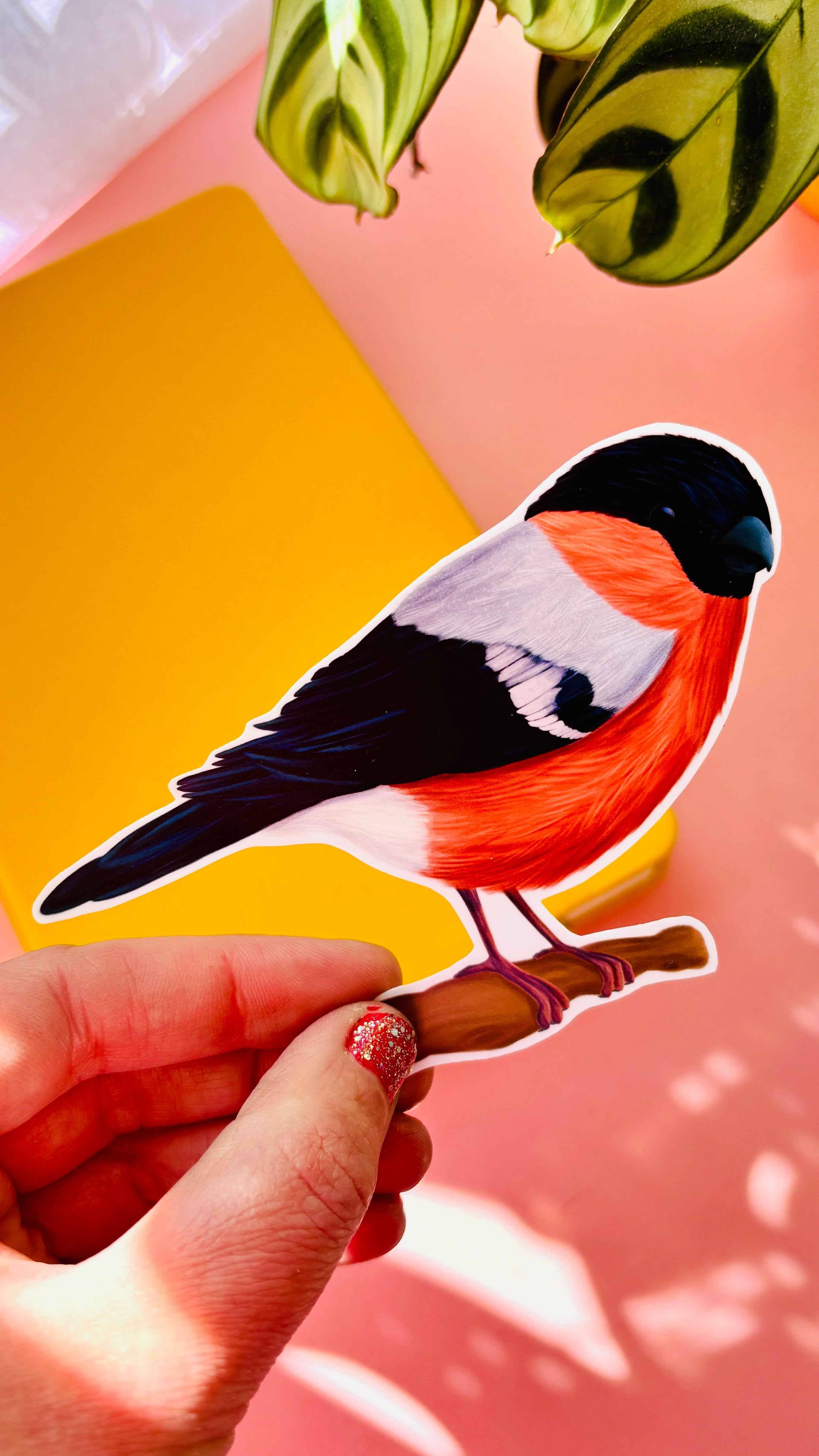 Pixiecraft - Wholesale Sticker - Garden Birds 10cm Vinyl Stickers: Nature Inspired Waterproof Decals2