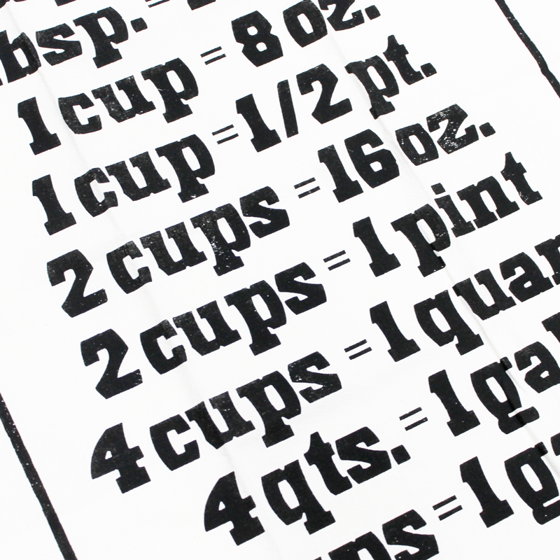 Hatch Show Print - Wholesale Tea Towel - Measurement Tea Towel2