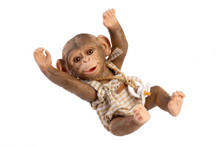 Muñecas GUCA - Wholesale Doll - Kids - REF. 991 MONO Reborn white and beige checkered dungarees 32 cm2