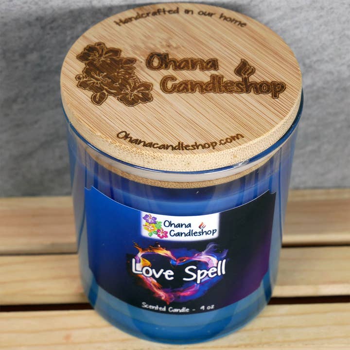 Ohana Scents - Wholesale Jar/Filled Candle - Love Spell Scented Candle