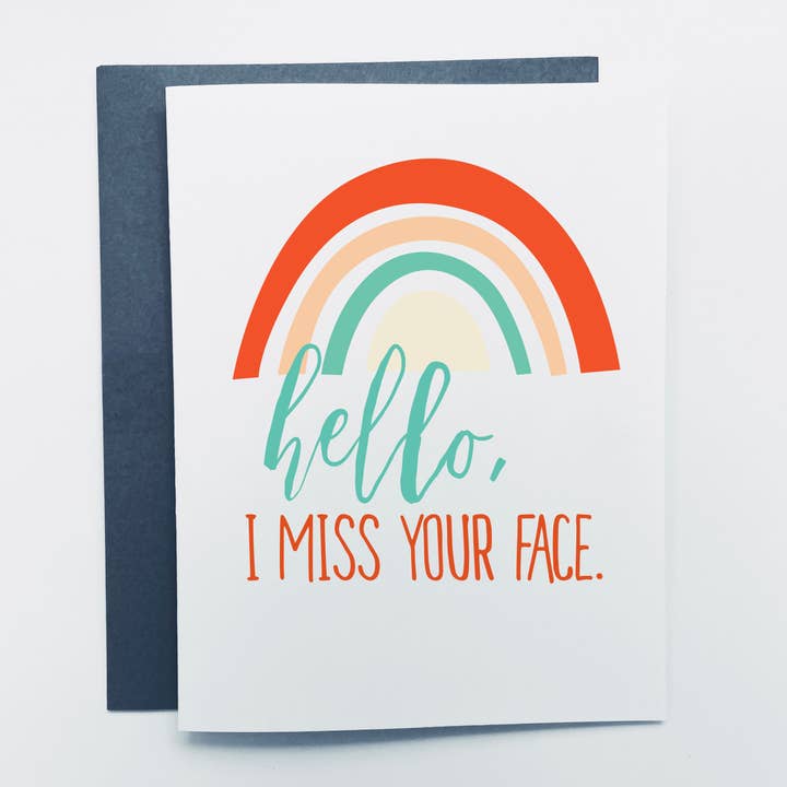 Hello I Miss Your Face Card for wholesale by Sassper Goods