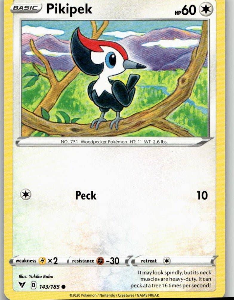 Chronic Cards - Wholesale Card Game - Pokémon SWSH04: Vivid Voltage - Pikipek #143/1850