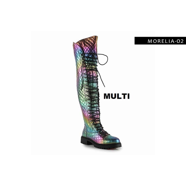 Anthony Wang - Wholesale Combat/Military Boots - Women's - MORELIA 02 OVER THE KNEE COMBAT BOOTS