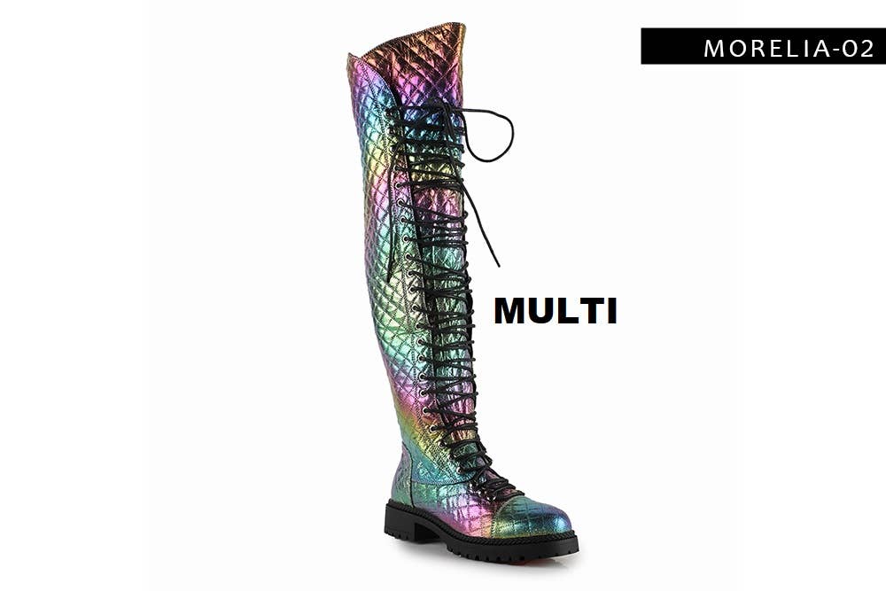 Anthony Wang – wholesale Combat/Military Boots - Women’s – MORELIA 02 OVER THE KNEE COMBAT BOOTS