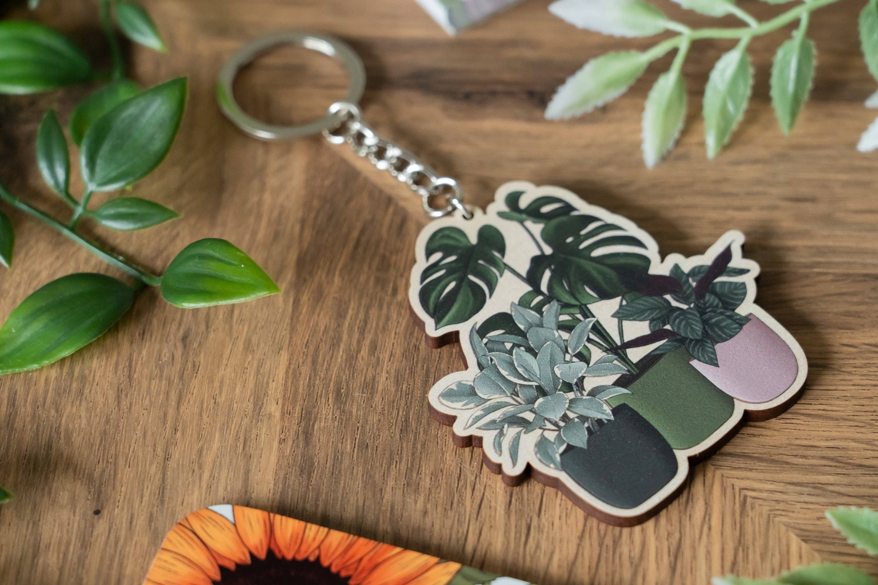 Hayley Jade Design Studio - Wholesale Keychain - Women's - Houseplants Keychain2