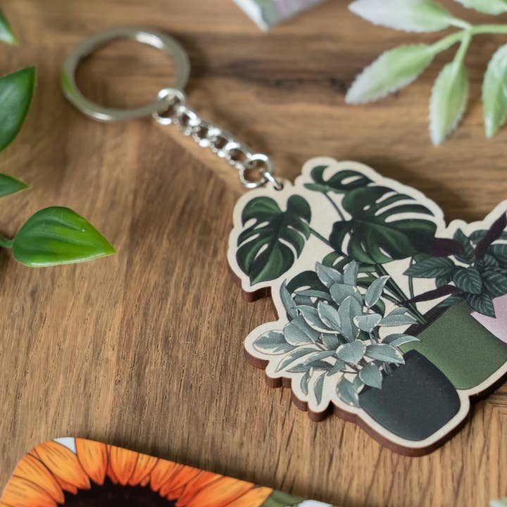Hayley Jade Design Studio - Wholesale Keychain - Women's - Houseplants Keychain2