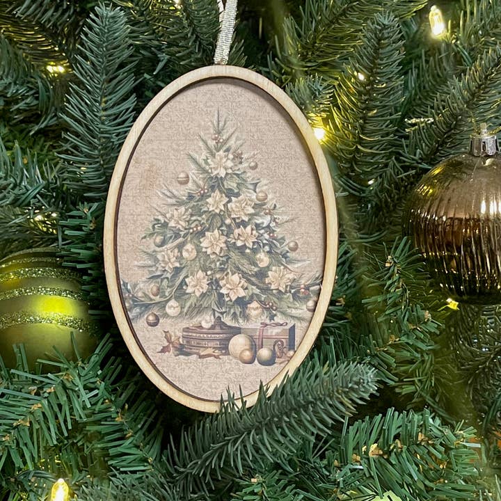 LAND OF COTTON - Wholesale Ornament - Victorian Christmas Tree Oval Ornament 1