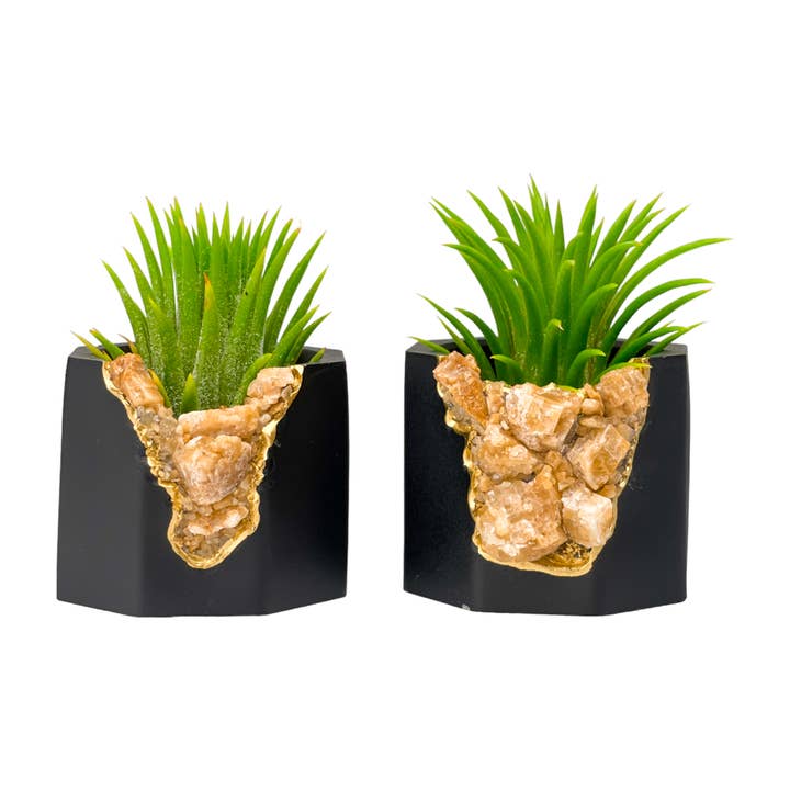 Planters Made in the USA - Wholesale Plant pot - Small Geode Planter, MIni Air Plant Holder Succulent Pot