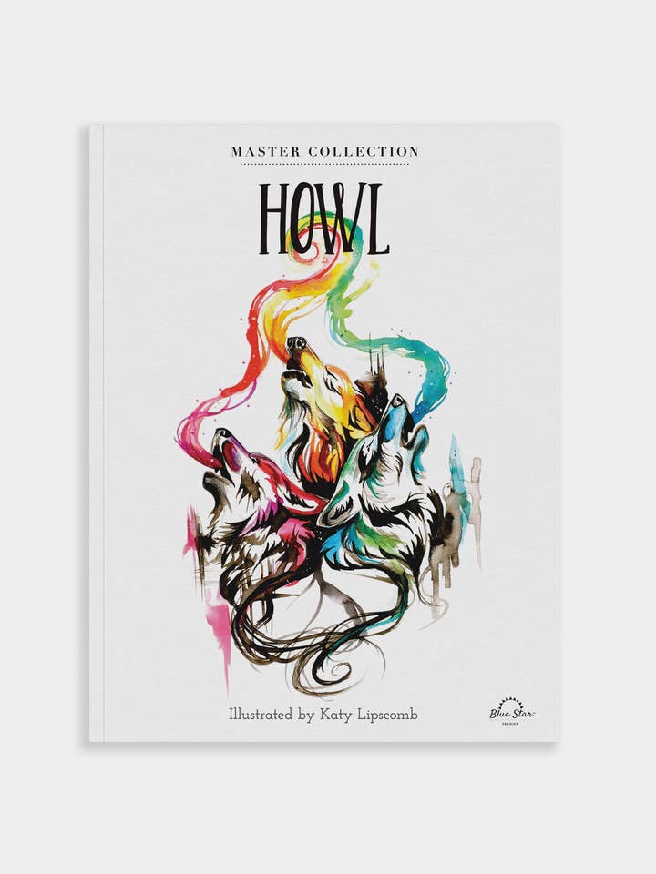 Howl: A Coloring Book of Wolves -Premium Adult Coloring Book for wholesale by Blue Star Press