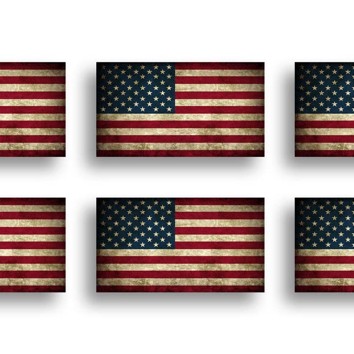 Mini rustieke Amerikaanse vlagsticker voor wholesale door Real Sticky