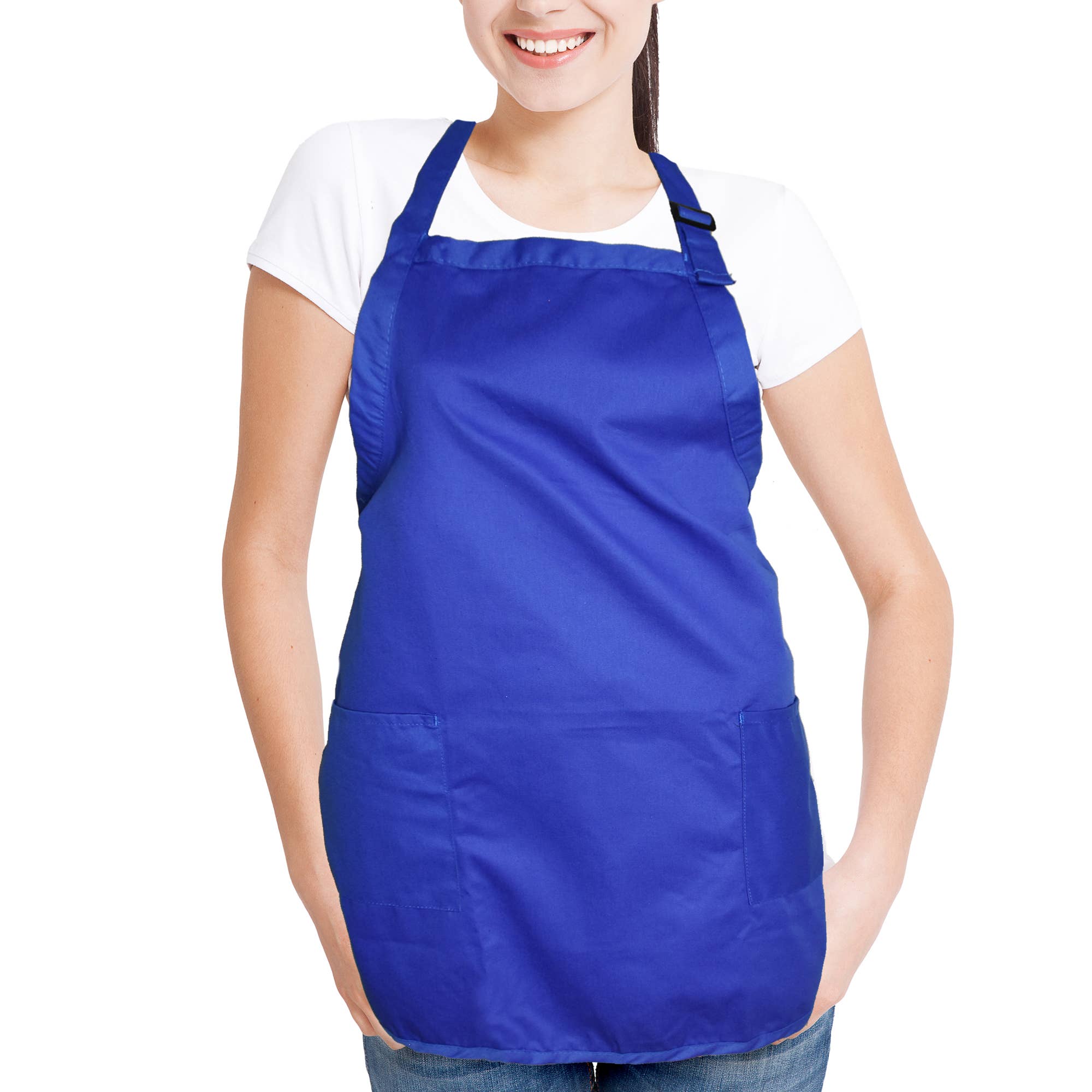 Dalix - Venta al por mayor Delantales - Delantal DALIX Restaurante Home Spun Spun Poli Algodón 2 Bolsillos46