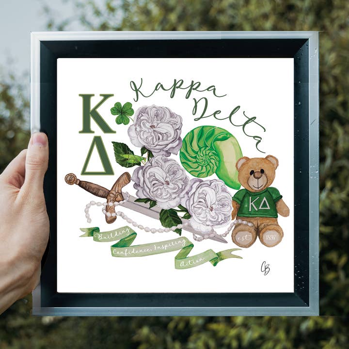 Kappa Delta Collage Print for wholesale by Moss & Marsh
