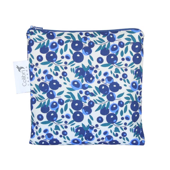 Blueberry - Reusable Snack Bag - Large    for wholesale by Colibri Canada