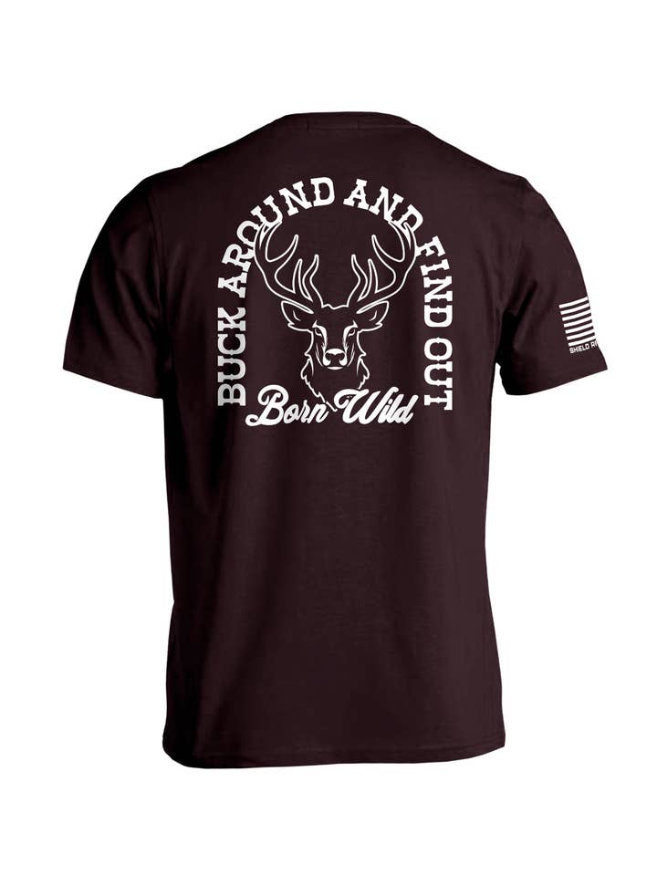 Shield Republic - Wholesale Screen Printed T-Shirt - Men's - Buck Around And Find Out1