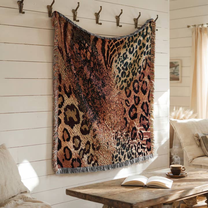 CasaIuliia - Wholesale Throw blanket - Exotic Leopard Print Throw Blanket – Safari Style Home Decor7