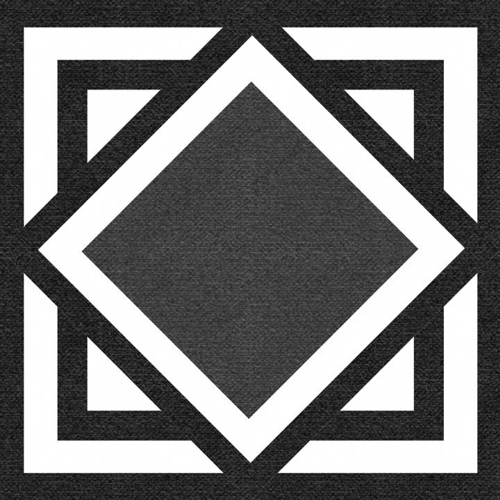 Black and White Geometric - Charger - (SQUARE) for wholesale by Altoonastore