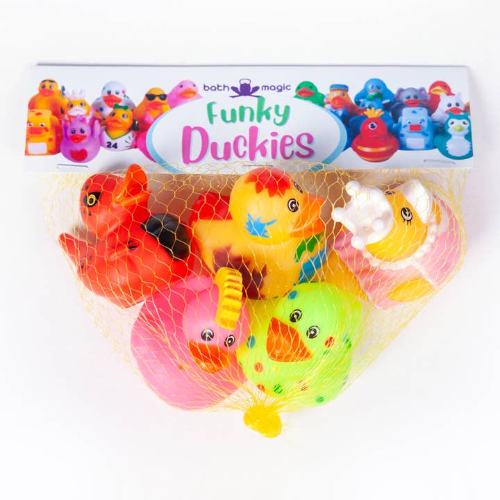 Canards de bain géniaux qui couinent x 5 - FizZles pour la vente par Firefox Toys