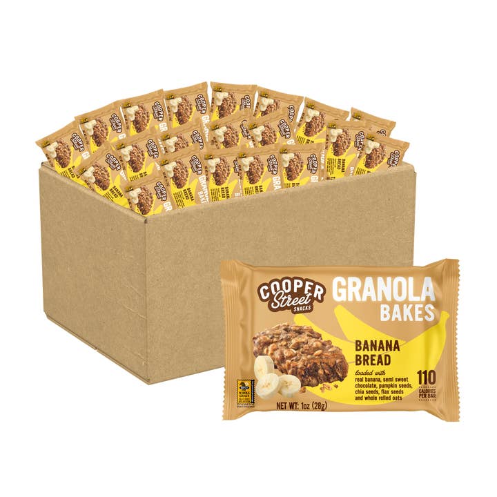 48 unités de Bouchées de Granola au Pain à la Banane de 1 oz pour la vente par Cooper Street
