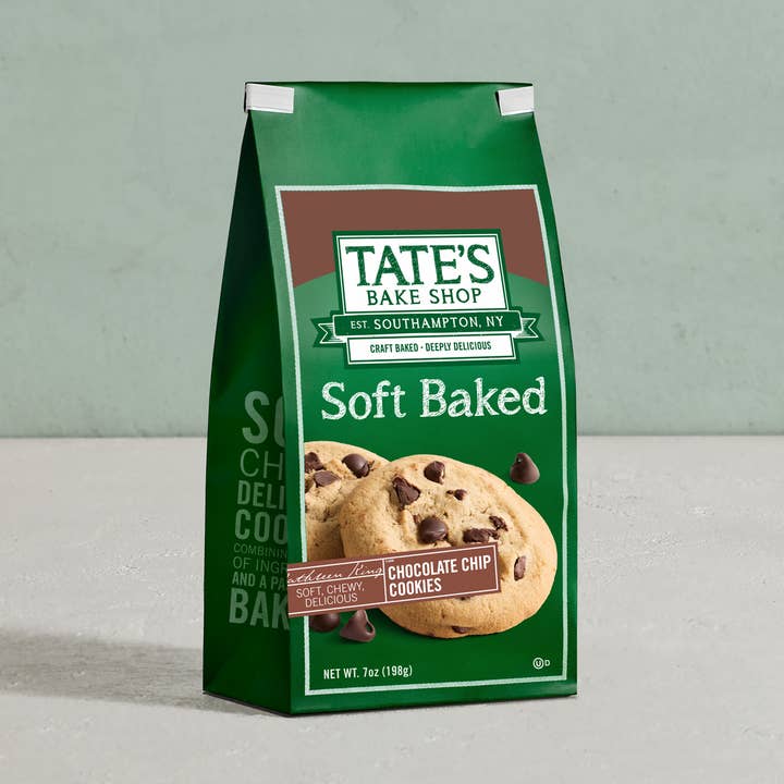 Tate's Bake Shop - Wholesale Cookie - Soft Baked Chocolate Chip Cookies | 8oz | 12 Count0