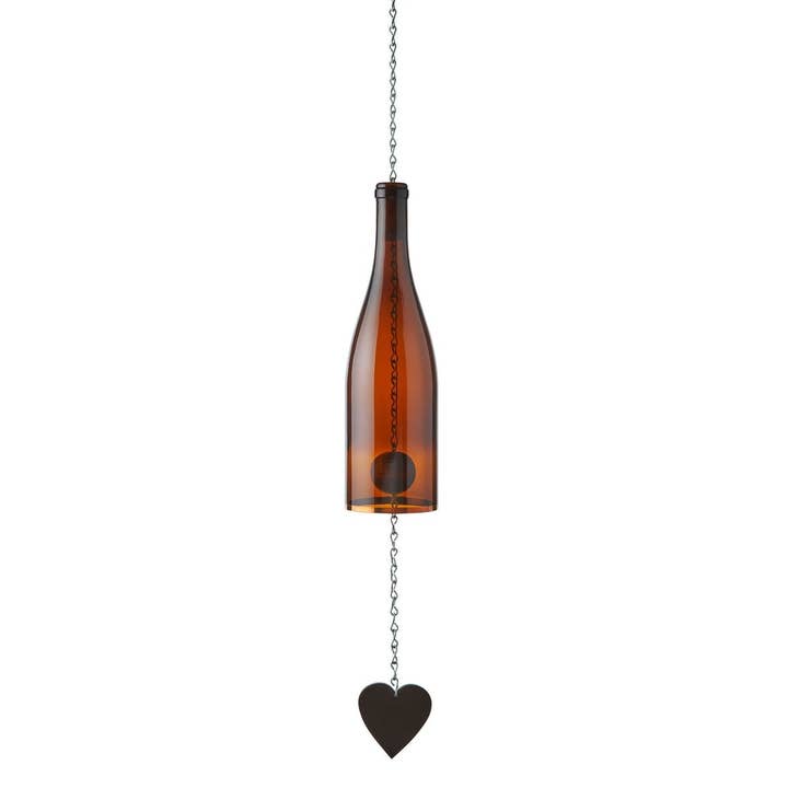 Blue Ridge Mountain Gifts - Wholesale Wind Chime - Wind Chimes Made From Glass Wine Bottles with Copper Trim3