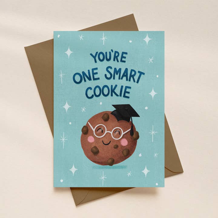 Exams Congratulations Card Smart Cookie for wholesale by Silky Rose Design
