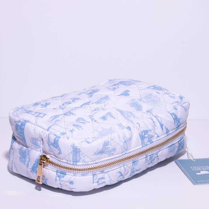 Coastal Cowboy - Wholesale Makeup/Cosmetic Bag - *NEW* Country & Coastal Toile Makeup Travel Bag3