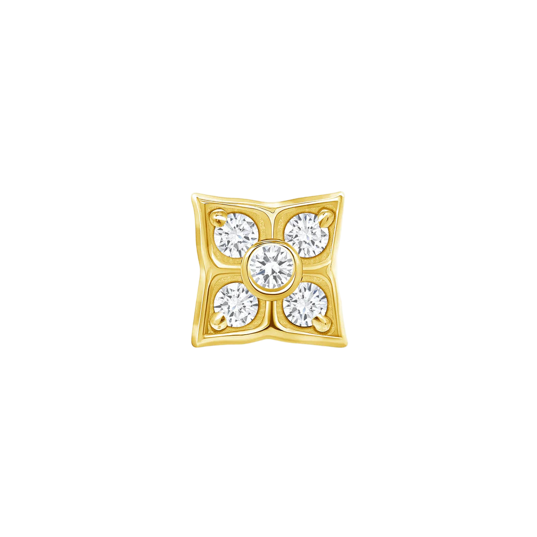 Piercing-zone - Wholesale Single Earring - Emory – 14K Gold Threadless/Threaded End0