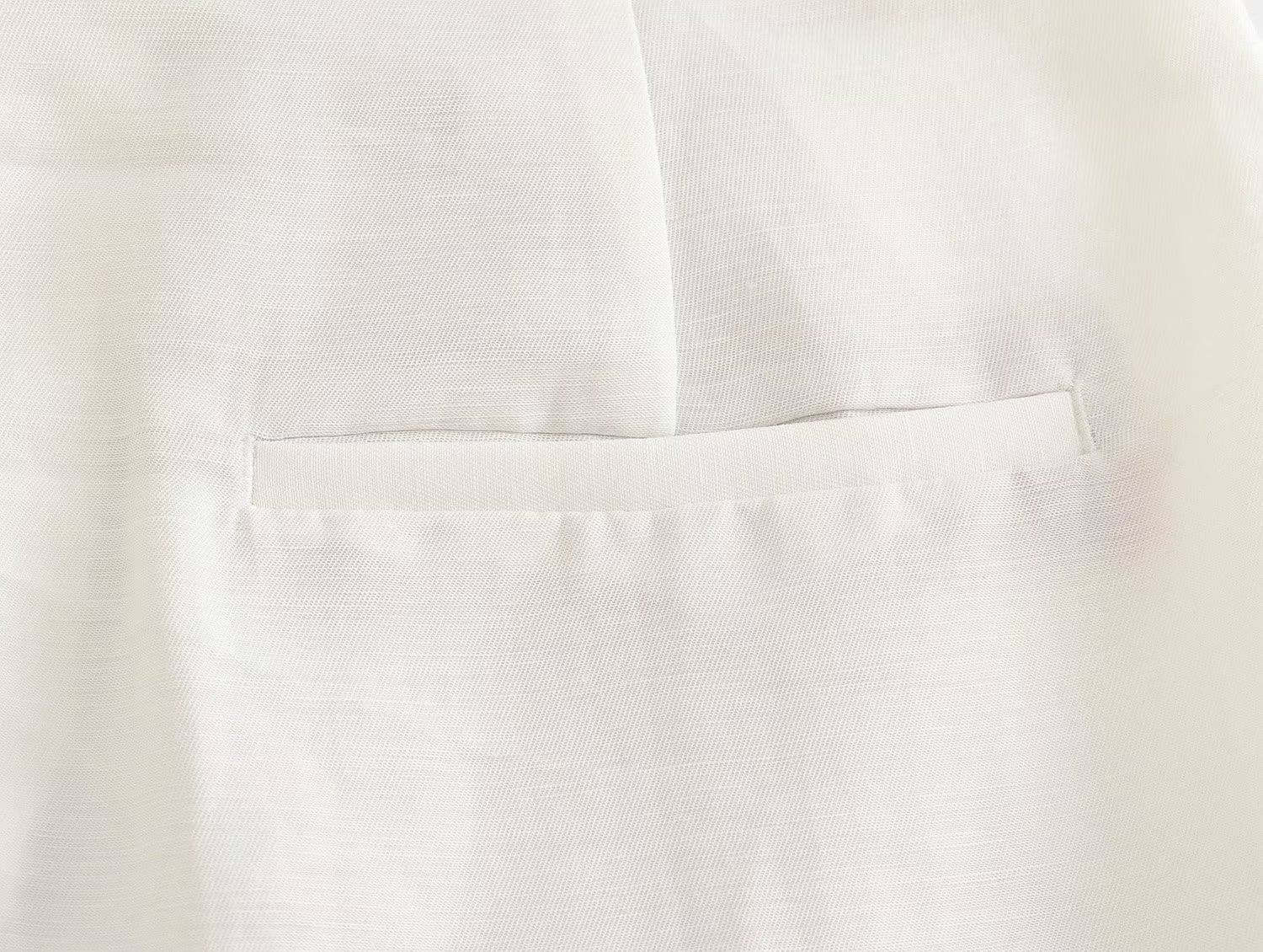 Marayn - Wholesale Suit Set - Women's - Linen Suit Set Blazer Vest and Trousers  Chic Export64