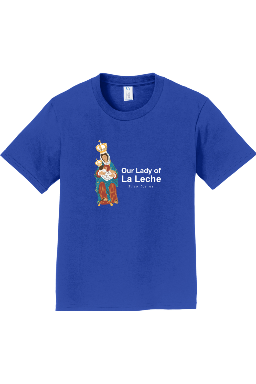 Sock Religious - Wholesale Screen Printed T-Shirt - Kids - Our Lady of Le Leche - Youth T-Shirt0