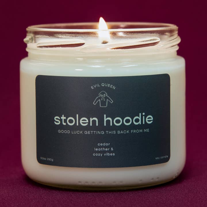 Stolen Hoodie - 100% Soy Candle for wholesale by Evil Queen